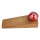 2 Pieces Red White Leaf Wooden Door Stopper